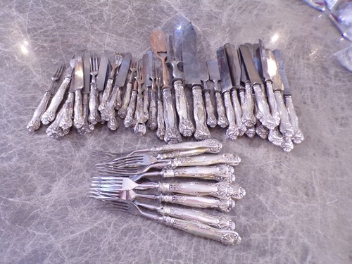Antique cutlery silver - antique,