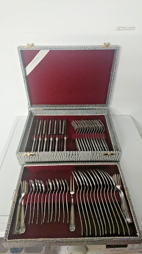 Cutlery tray solingen with - cutlery, 49