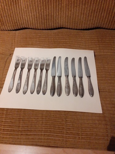Silverware silver plated 6 - plated,,