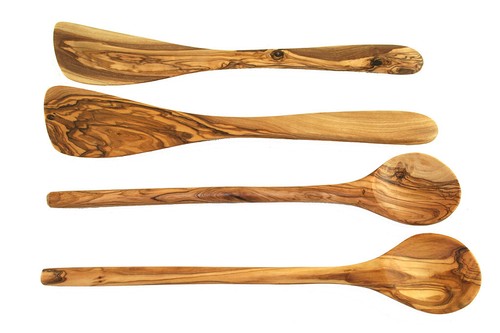 Kitchen cutlery olive wood
