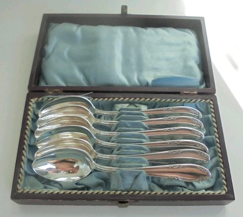 Silver spoons 1930s cutlery - silver, spoons,