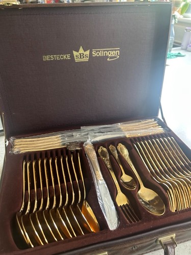 Bestecke solingen cutlery gold - bestecke,
