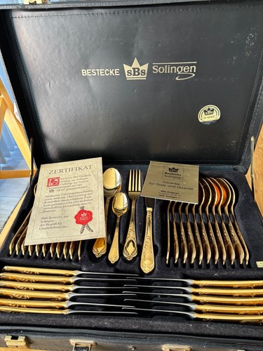 Bestecke solingen gold - gold, plated